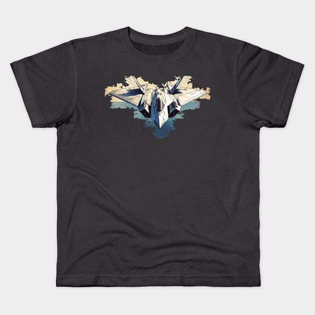 fighter plane Kids T-Shirt by godzilla